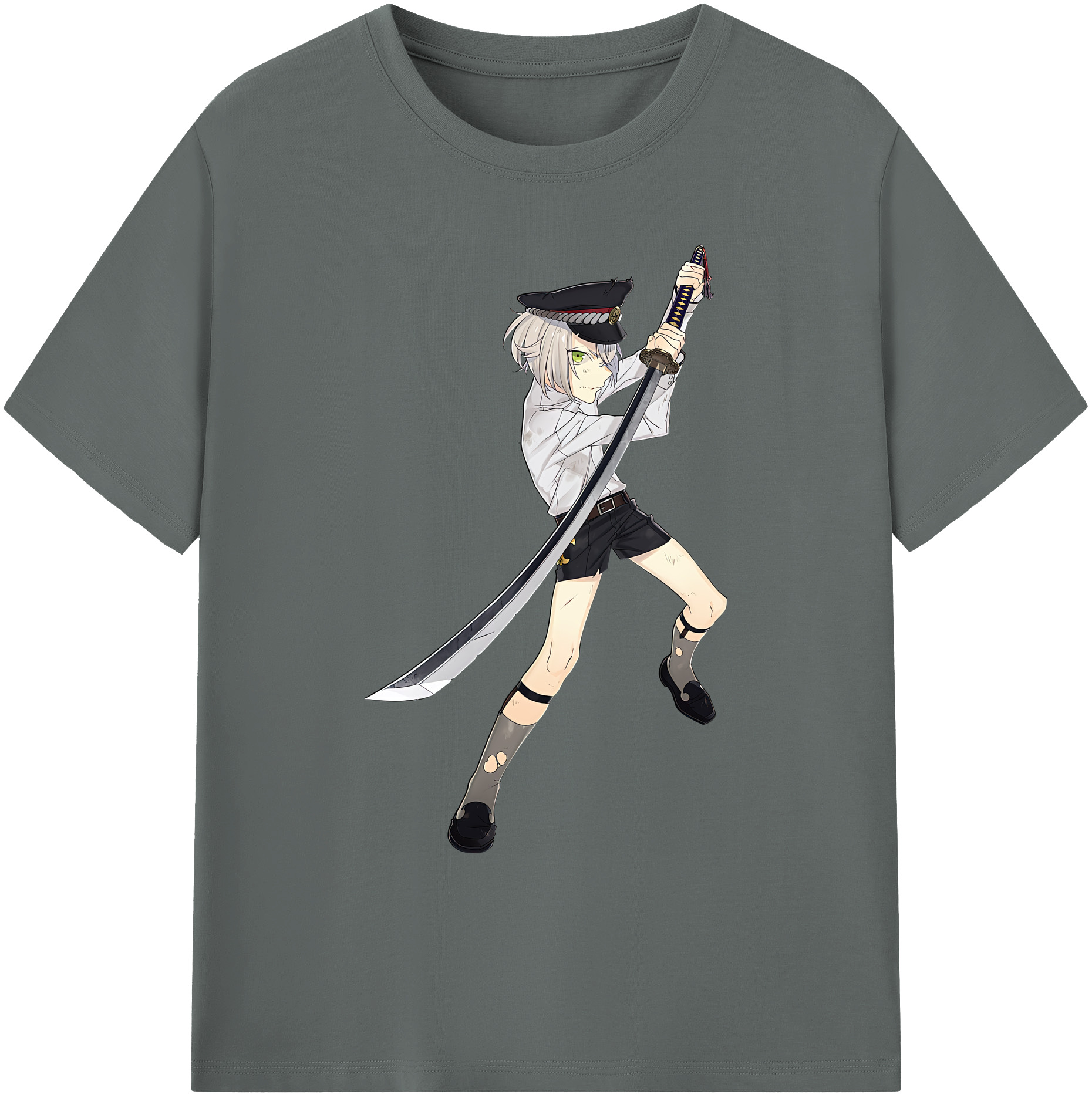 （画像用） 刀剣乱舞 Touken Ranbu 綿100％ メンズ半袖Tシャツ｜肌触りやわらか＆通気性